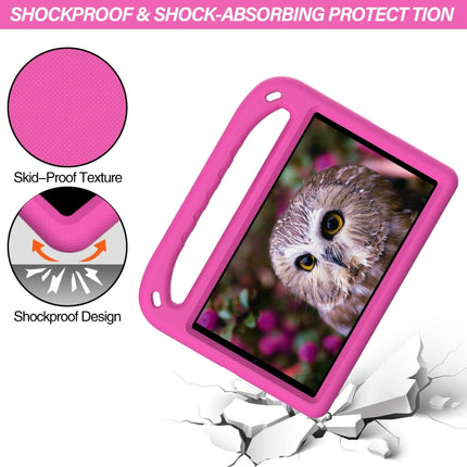 For Samsung Galaxy Tab A 8.0 2019 SM-T290 / SM-T295 Handle Portable EVA Shockproof Anti Falling Protective Case with Triangle Holder(Rose Red)-garmade.com