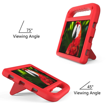 For Samsung Galaxy Tab A 8.4 2020 SM-T307U Handle Portable EVA Shockproof Anti Falling Protective Case with Triangle Holder(Red)-garmade.com