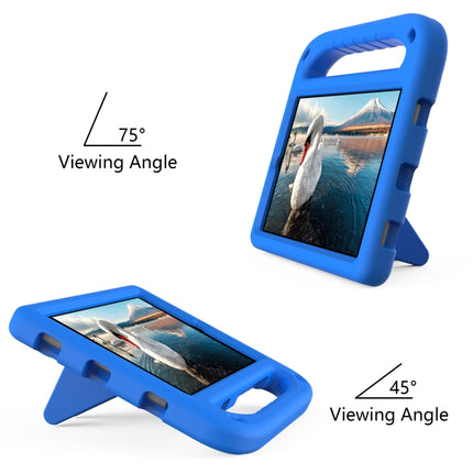For Samsung Galaxy Tab A 8.4 2020 SM-T307U Handle Portable EVA Shockproof Anti Falling Protective Case with Triangle Holder(Blue)-garmade.com