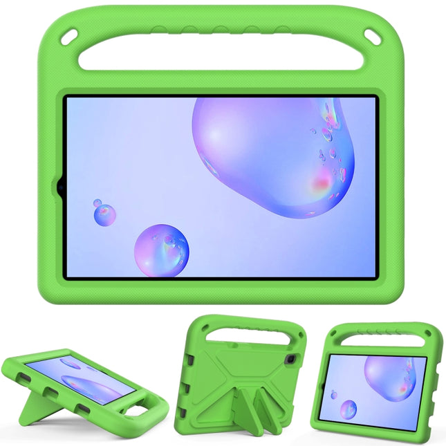 For Samsung Galaxy Tab A 8.4 2020 SM-T307U Handle Portable EVA Shockproof Anti Falling Protective Case with Triangle Holder(Green)-garmade.com