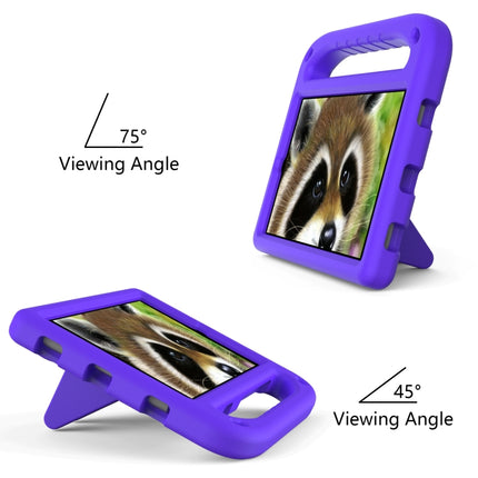 For Samsung Galaxy Tab A 8.4 2020 SM-T307U Handle Portable EVA Shockproof Anti Falling Protective Case with Triangle Holder(Purple)-garmade.com