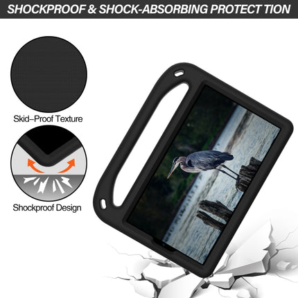 For Samsung Galaxy Tab A7 Lite 8.7 SM-T220 / SM-T225 Handle Portable EVA Shockproof Anti Falling Protective Case with Triangle Holder(Black)-garmade.com