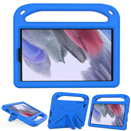 For Samsung Galaxy Tab A7 Lite 8.7 SM-T220 / SM-T225 Handle Portable EVA Shockproof Anti Falling Protective Case with Triangle Holder(Blue)-garmade.com