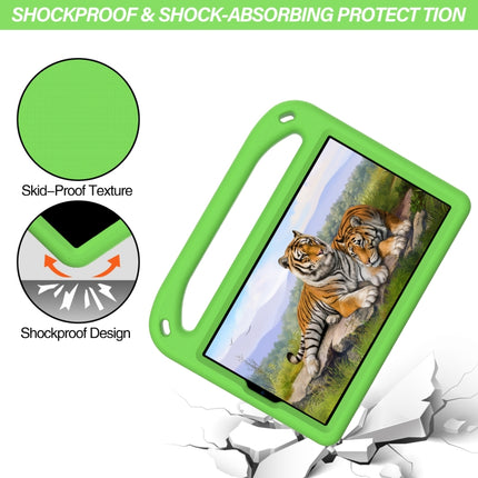 For Samsung Galaxy Tab A7 Lite 8.7 SM-T220 / SM-T225 Handle Portable EVA Shockproof Anti Falling Protective Case with Triangle Holder(Green)-garmade.com