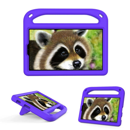 For Samsung Galaxy Tab A7 Lite 8.7 SM-T220 / SM-T225 Handle Portable EVA Shockproof Anti Falling Protective Case with Triangle Holder(Purple)-garmade.com