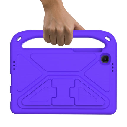 For Samsung Galaxy Tab A7 Lite 8.7 SM-T220 / SM-T225 Handle Portable EVA Shockproof Anti Falling Protective Case with Triangle Holder(Purple)-garmade.com