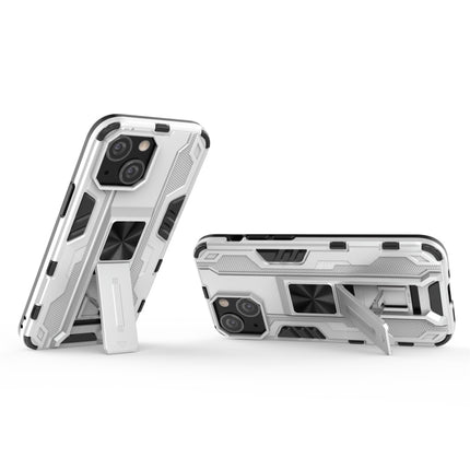 Supersonic PC + TPU Shock-proof Protective Case with Holder For iPhone 13 mini(Silver)-garmade.com