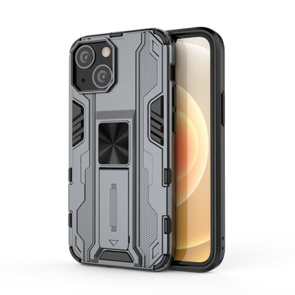 Supersonic PC + TPU Shock-proof Protective Case with Holder For iPhone 13 mini(Grey)-garmade.com