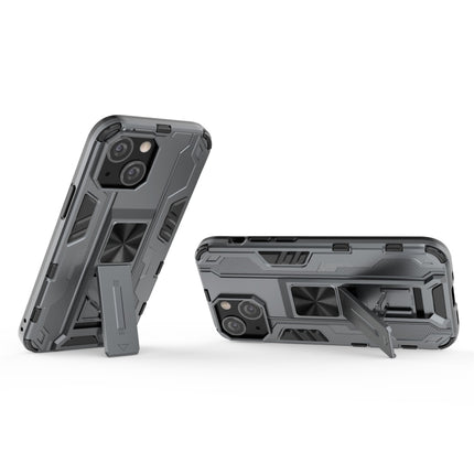 Supersonic PC + TPU Shock-proof Protective Case with Holder For iPhone 13 mini(Grey)-garmade.com