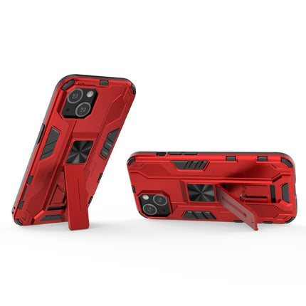 Supersonic PC + TPU Shock-proof Protective Case with Holder For iPhone 13(Red)-garmade.com