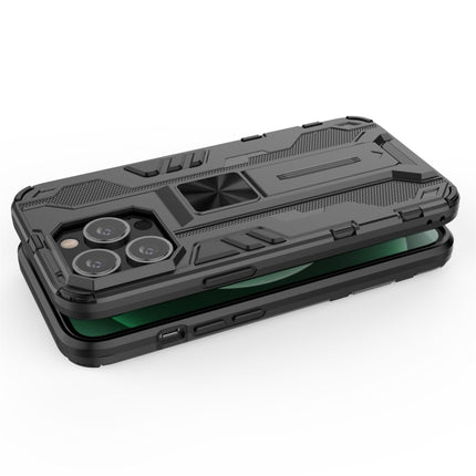 Supersonic PC + TPU Shock-proof Protective Case with Holder For iPhone 13 Pro(Black)-garmade.com