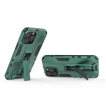 Supersonic PC + TPU Shock-proof Protective Case with Holder For iPhone 13 Pro Max(Green)-garmade.com