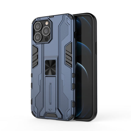 Supersonic PC + TPU Shock-proof Protective Case with Holder For iPhone 13 Pro Max(Blue)-garmade.com