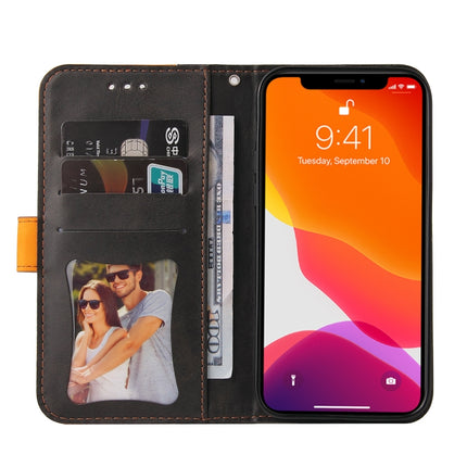 Business Stitching-Color Horizontal Flip PU Leather Case with Holder & Card Slots & Photo Frame For iPhone 13 (Orange)-garmade.com