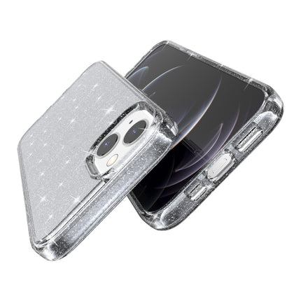 Shockproof Terminator Style Glitter Powder Protective Case For iPhone 13 mini(Grey)-garmade.com