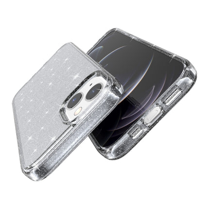 Shockproof Terminator Style Glitter Powder Protective Case For iPhone 13(Grey)-garmade.com