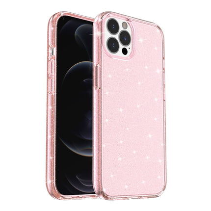 Shockproof Terminator Style Glitter Powder Protective Case For iPhone 13 Pro Max(Pink)-garmade.com