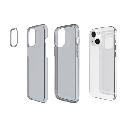 Shockproof Terminator Style Transparent Protective Case For iPhone 13 mini(Grey)-garmade.com