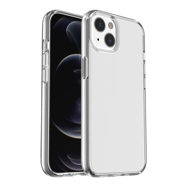 Shockproof Terminator Style Transparent Protective Case For iPhone 13 mini(Transparent)-garmade.com