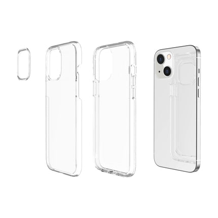 Shockproof Terminator Style Transparent Protective Case For iPhone 13 mini(Transparent)-garmade.com