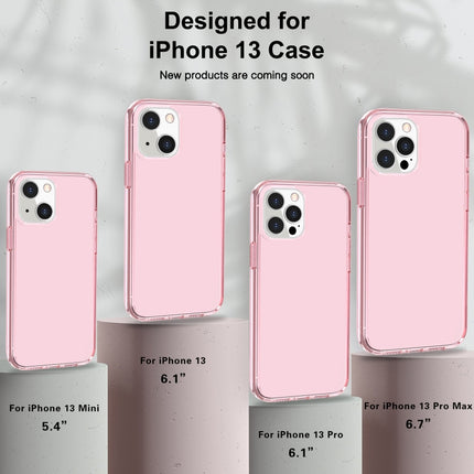 Shockproof Terminator Style Transparent Protective Case For iPhone 13(Pink)-garmade.com