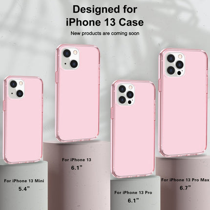 Shockproof Terminator Style Transparent Protective Case For iPhone 13 Pro(Pink)-garmade.com