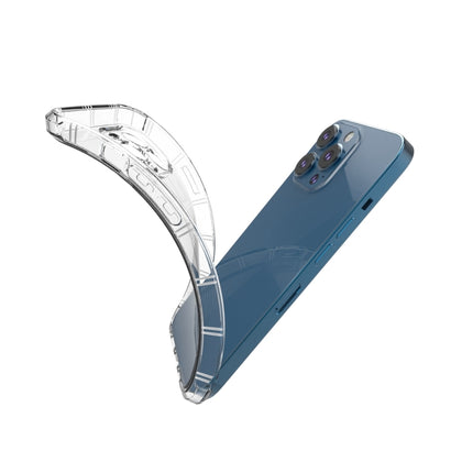 Straight Side Dual Bone Anti-fall TPU Transparent Protective Case For iPhone 13 Pro-garmade.com