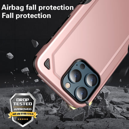 Shockproof Rugged Armor Protective Case For iPhone 13(Rose Gold)-garmade.com