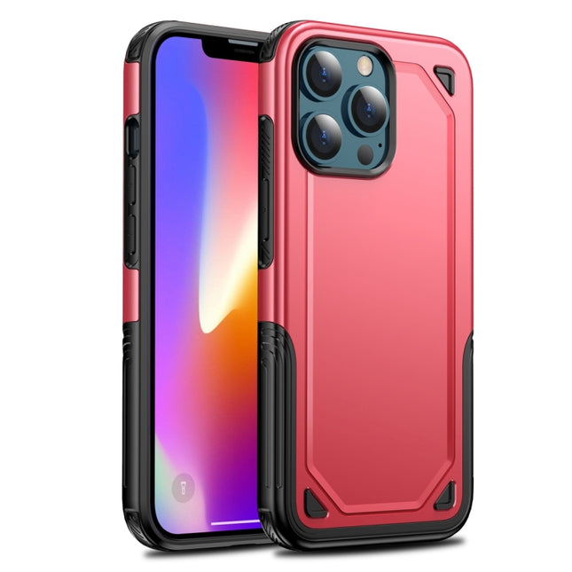 Shockproof Rugged Armor Protective Case For iPhone 13 Pro(Red)-garmade.com