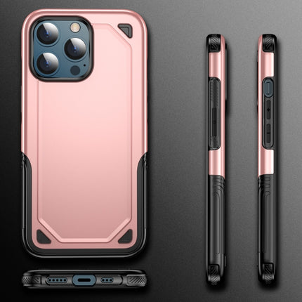 Shockproof Rugged Armor Protective Case For iPhone 13 Pro(Rose Gold)-garmade.com