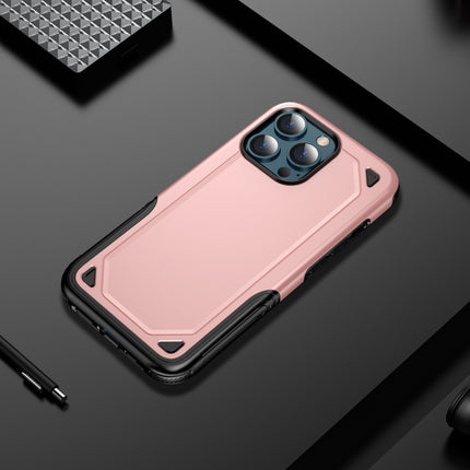 Shockproof Rugged Armor Protective Case For iPhone 13 Pro(Rose Gold)-garmade.com