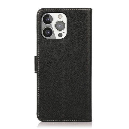 Litchi Texture PU + TPU Horizontal Flip Leather Case with Holder & Card Slots & Wallet For iPhone 13 Pro(Black)-garmade.com