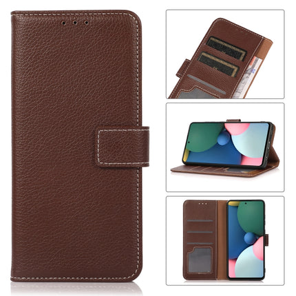 Litchi Texture PU + TPU Horizontal Flip Leather Case with Holder & Card Slots & Wallet For iPhone 13 Pro(Brown)-garmade.com