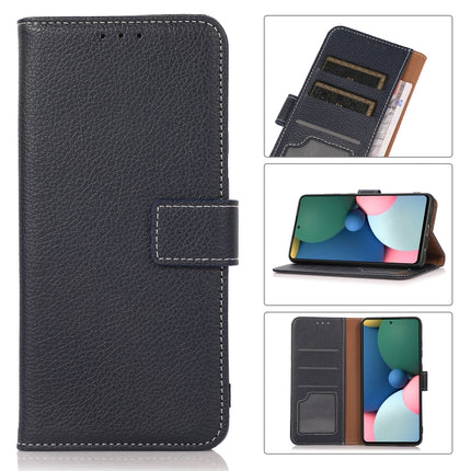 Litchi Texture PU + TPU Horizontal Flip Leather Case with Holder & Card Slots & Wallet For iPhone 13 Pro(Dark Blue)-garmade.com