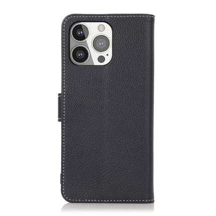 Litchi Texture PU + TPU Horizontal Flip Leather Case with Holder & Card Slots & Wallet For iPhone 13 Pro(Dark Blue)-garmade.com