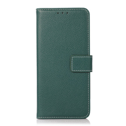 Litchi Texture PU + TPU Horizontal Flip Leather Case with Holder & Card Slots & Wallet For iPhone 13 Pro(Dark Green)-garmade.com