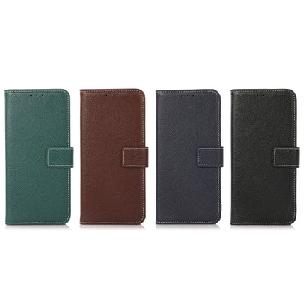 Litchi Texture PU + TPU Horizontal Flip Leather Case with Holder & Card Slots & Wallet For iPhone 13 Pro(Dark Green)-garmade.com