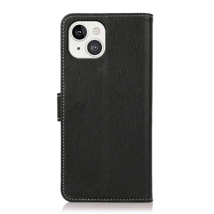 Litchi Texture PU + TPU Horizontal Flip Leather Case with Holder & Card Slots & Wallet For iPhone 13(Black)-garmade.com