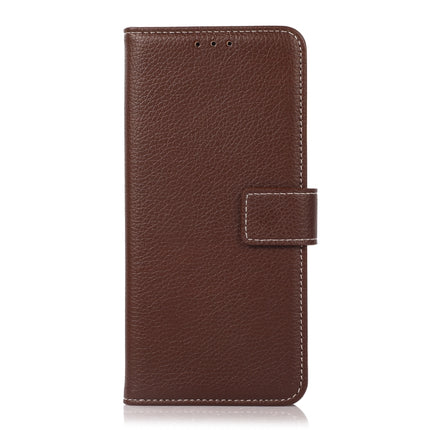 Litchi Texture PU + TPU Horizontal Flip Leather Case with Holder & Card Slots & Wallet For iPhone 13(Brown)-garmade.com