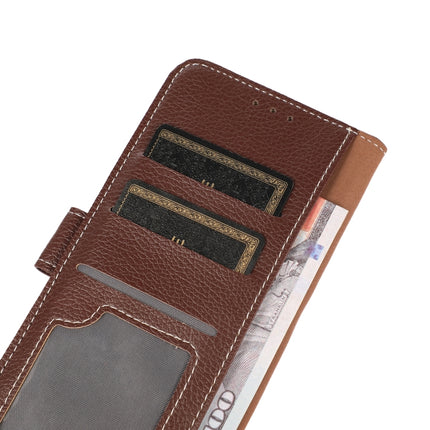 Litchi Texture PU + TPU Horizontal Flip Leather Case with Holder & Card Slots & Wallet For iPhone 13(Brown)-garmade.com