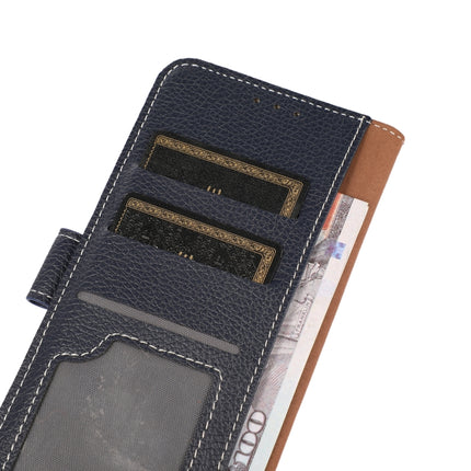 Litchi Texture PU + TPU Horizontal Flip Leather Case with Holder & Card Slots & Wallet For iPhone 13(Dark Blue)-garmade.com