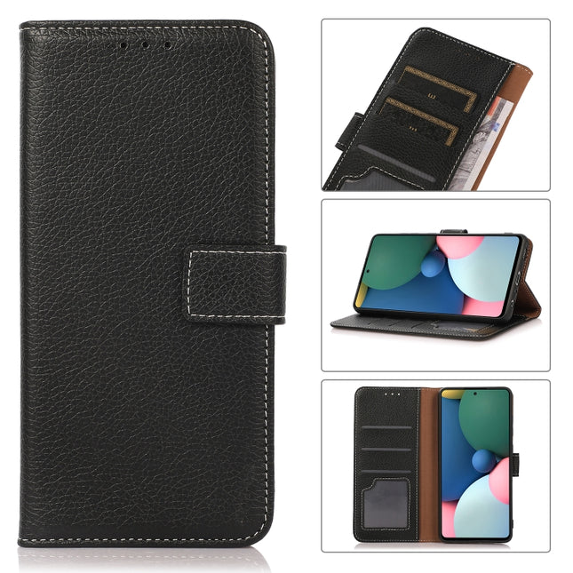 Litchi Texture PU + TPU Horizontal Flip Leather Case with Holder & Card Slots & Wallet For iPhone 13 mini(Black)-garmade.com