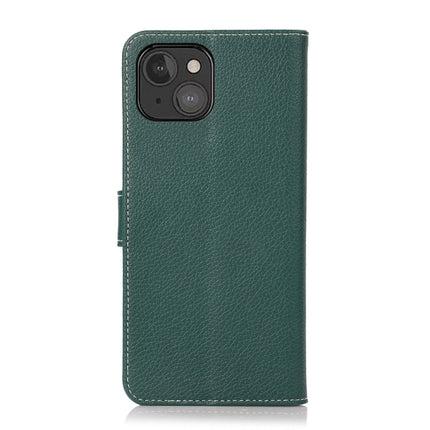 Litchi Texture PU + TPU Horizontal Flip Leather Case with Holder & Card Slots & Wallet For iPhone 13 mini(Dark Green)-garmade.com
