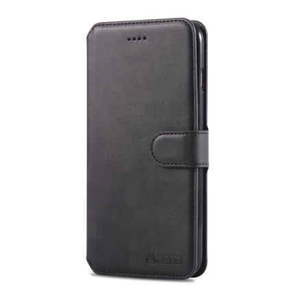 For iPhone 6 / 6s AZNS Calf Texture Magnetic Horizontal Flip PU Leather Case with Holder & Card Slots & Photo Frame(Black)-garmade.com