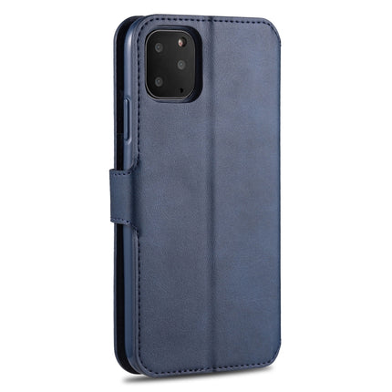 For iPhone 11 Pro Max AZNS Calf Texture Magnetic Horizontal Flip PU Leather Case with Holder & Card Slots & Photo Frame(Blue)-garmade.com