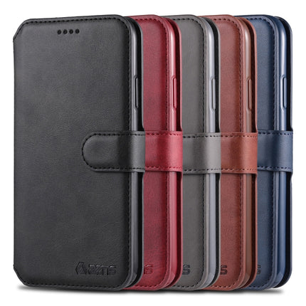For iPhone 11 Pro AZNS Calf Texture Magnetic Horizontal Flip PU Leather Case with Holder & Card Slots & Photo Frame(Black)-garmade.com