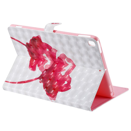 For iPad 10.2 / Pro 10.5 / Air 2019 3D Colored Drawing Horizontal Flip Leather Case with Holder & Card Slots & Wallet & Sleep / Wake-up Function(Red Rose)-garmade.com
