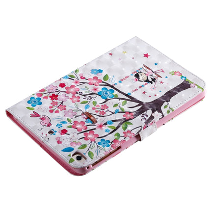 For iPad Mini 2019 & 4 & 3 & 2 & 1 3D Colored Drawing Horizontal Flip Leather Case with Holder & Card Slots & Wallet & Sleep / Wake-up Function(Girl Under The Tree)-garmade.com