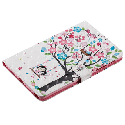 For Galaxy Tab A 8.0 & S Pen (2019) 3D Colored Drawing Horizontal Flip Leather Case with Holder & Card Slots & Wallet(Girl Under The Tree)-garmade.com