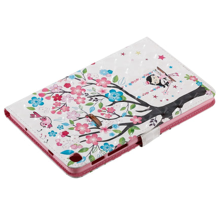 For Galaxy Tab A 8.0 & S Pen (2019) 3D Colored Drawing Horizontal Flip Leather Case with Holder & Card Slots & Wallet(Girl Under The Tree)-garmade.com